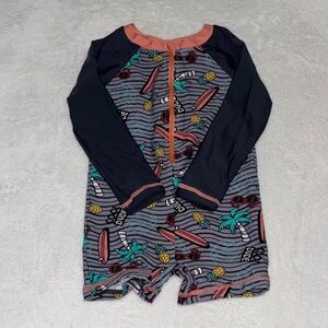 Kids Surf Print Swimsuit